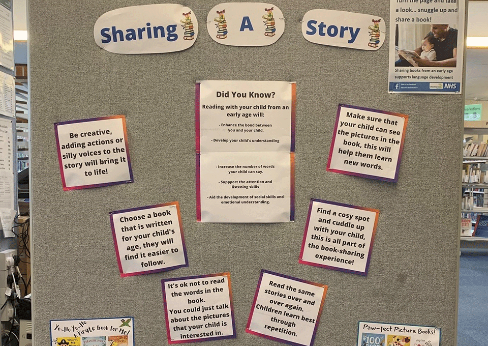 sharing a a story display