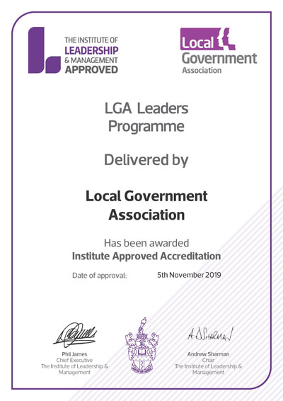 IA approved centre LGA leaders certificate
