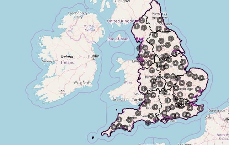 Local Authority Map England 2019 Shared Services Map | Local Government Association