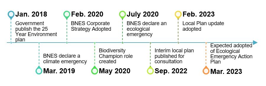 Timeline of Bath's BNG Journey