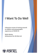 I want to do well - report cover image