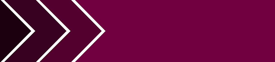 Banner graphic featuring arrows in shades of maroon moving, left to right, from dark maroon to light maroon