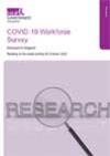 COVID-19 Workforce Survey cover - 30 October 2020 