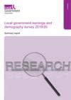 Local government earnings and demography survey 2019-20 summary report COVER