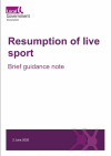 resumption of live sport