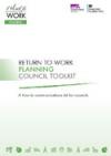 Return to Work - planning: council toolkit COVER