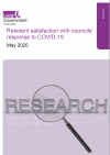 Resident satisfaction with councils’ response to COVID-19 May 2020