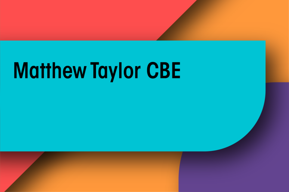 Matthew Taylor CBE 