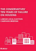 Local election housing campaign labour cover 